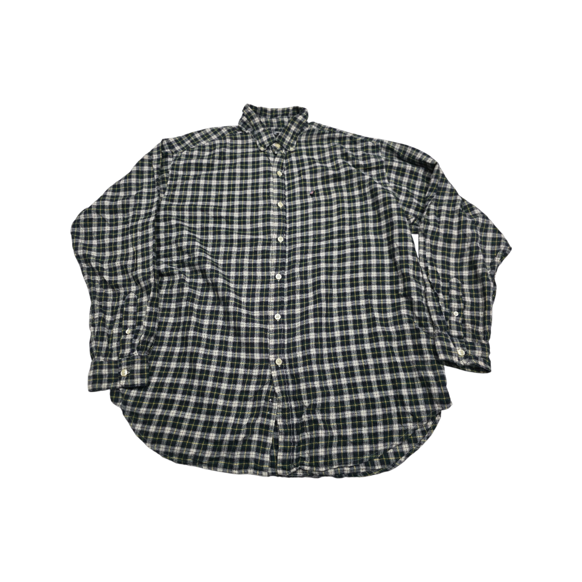 Camisa Ralph Lauren Xgrande Xl Cuadro Verde Y Azul