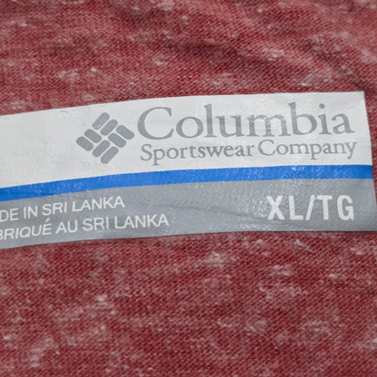 Playera Columbia Xgrande Xl Coral Oscuro
