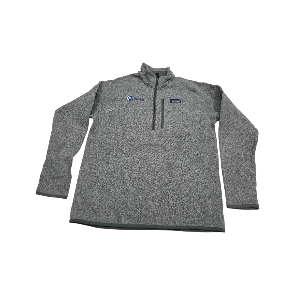 Sudadera Patagoni Grande L Gris Medio Cierre