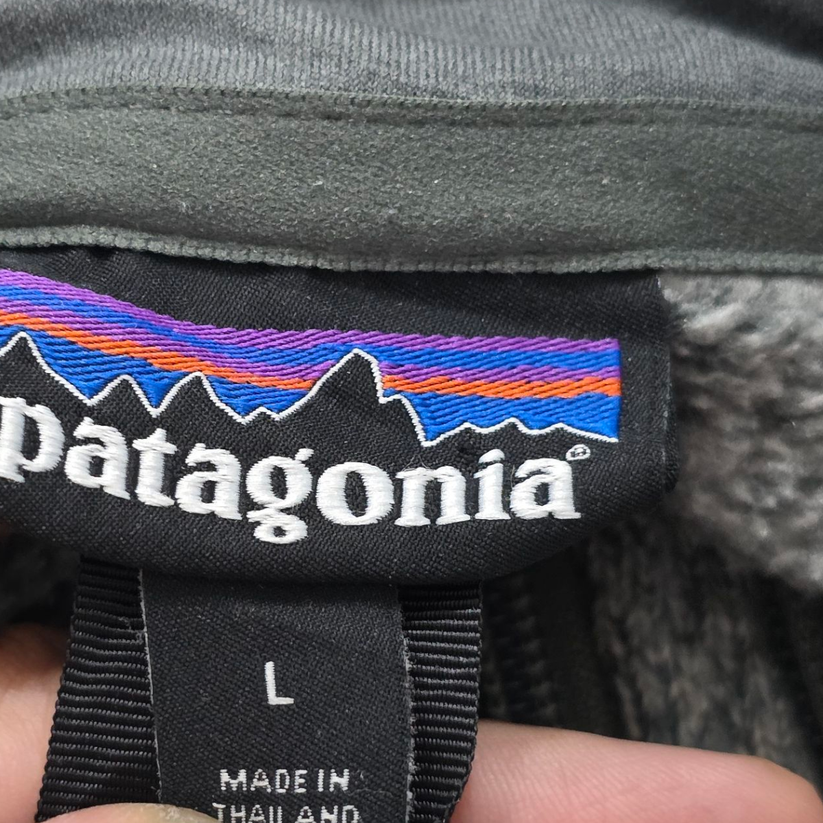 Sudadera Patagoni Grande L Gris Medio Cierre
