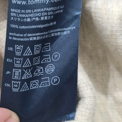 Sueter Tommy Hilfiger Mediana M Cafe Medio Cierre
