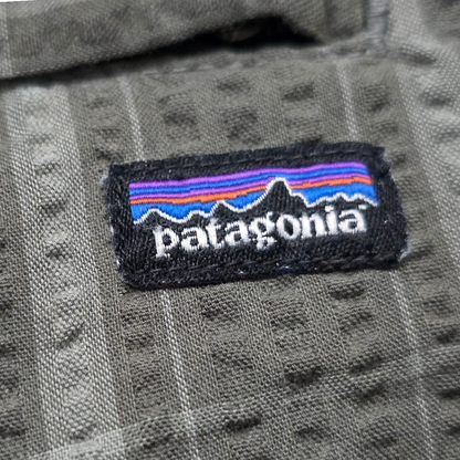 Bermuda Patagonia Talla 32 Cuadro Verde Grisaceo