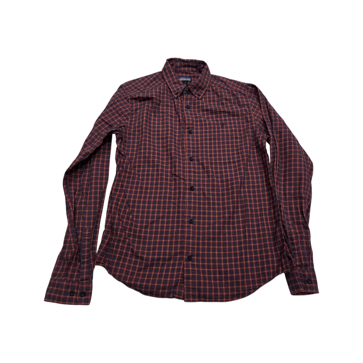 Camisa Patagonia Chico S Cuadro Azul