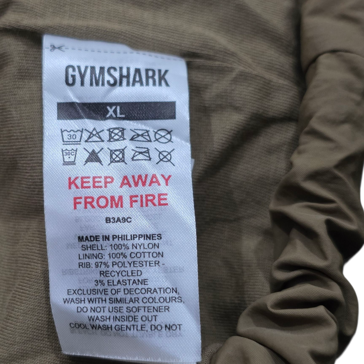 Chamarra Ligera Gymshark Xgrande Xl Cafe