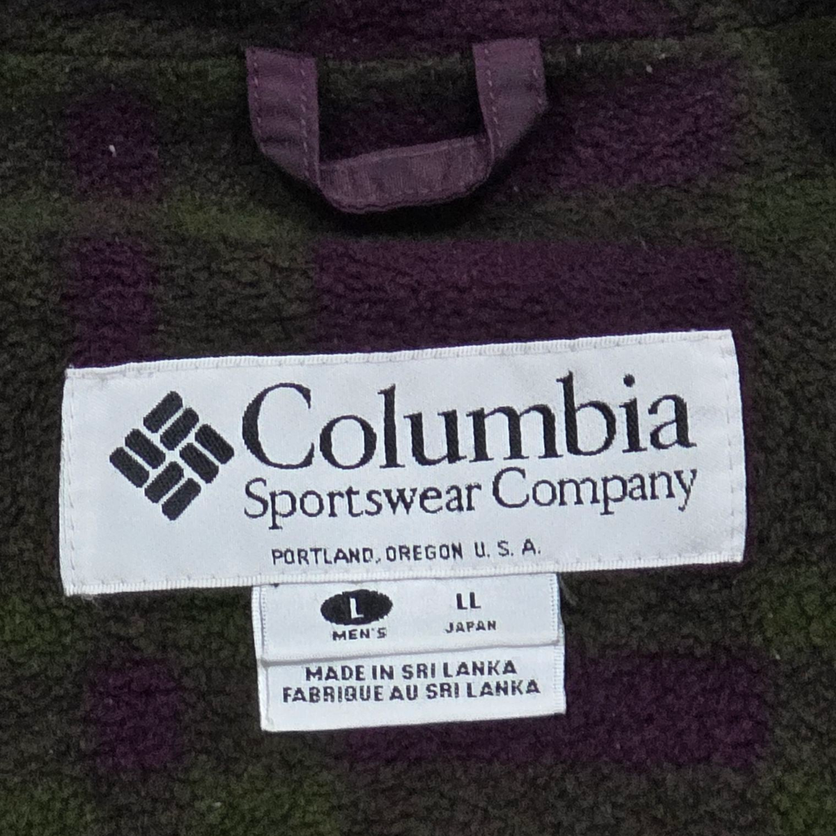 Chamarra Columbia Grande L Violeta Forro Vintage