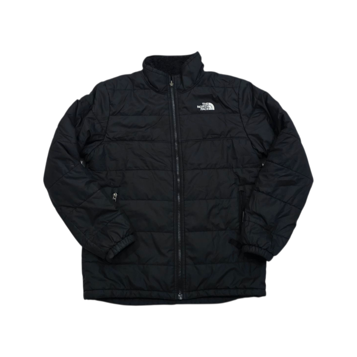 Chamarra The North Face Adolescente 14-16 Negro Forro (Usado)