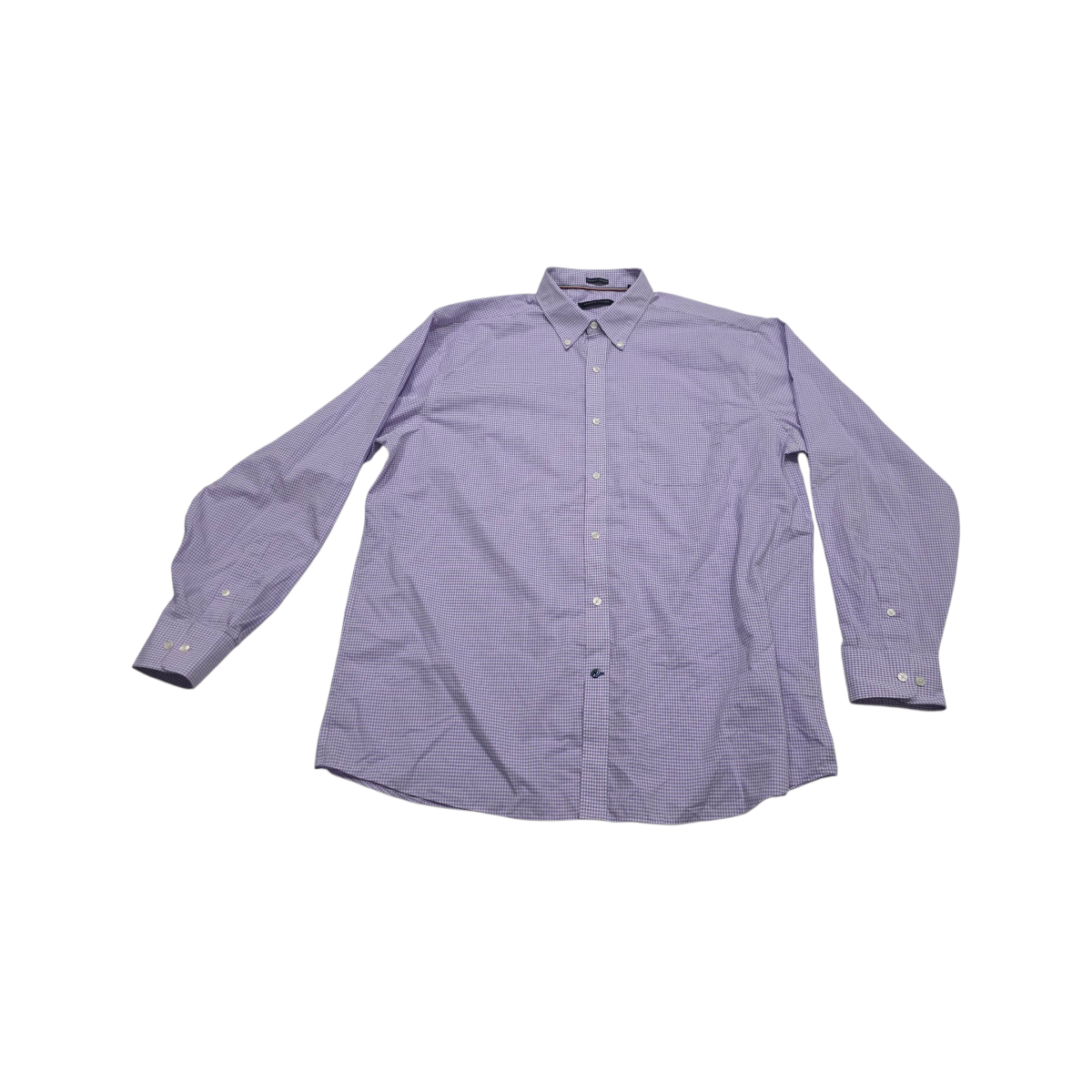 Camisa Tommy Hilfiger 2xl 18 36/37 Cuadro Morado
