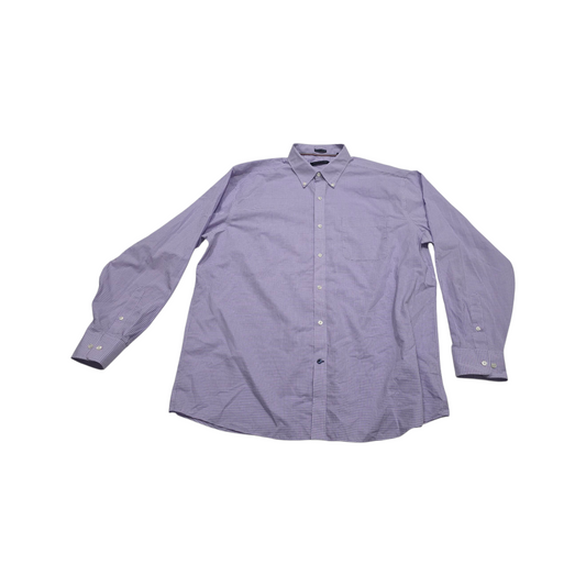 Camisa Tommy Hilfiger 2xl 18 36/37 Cuadro Morado