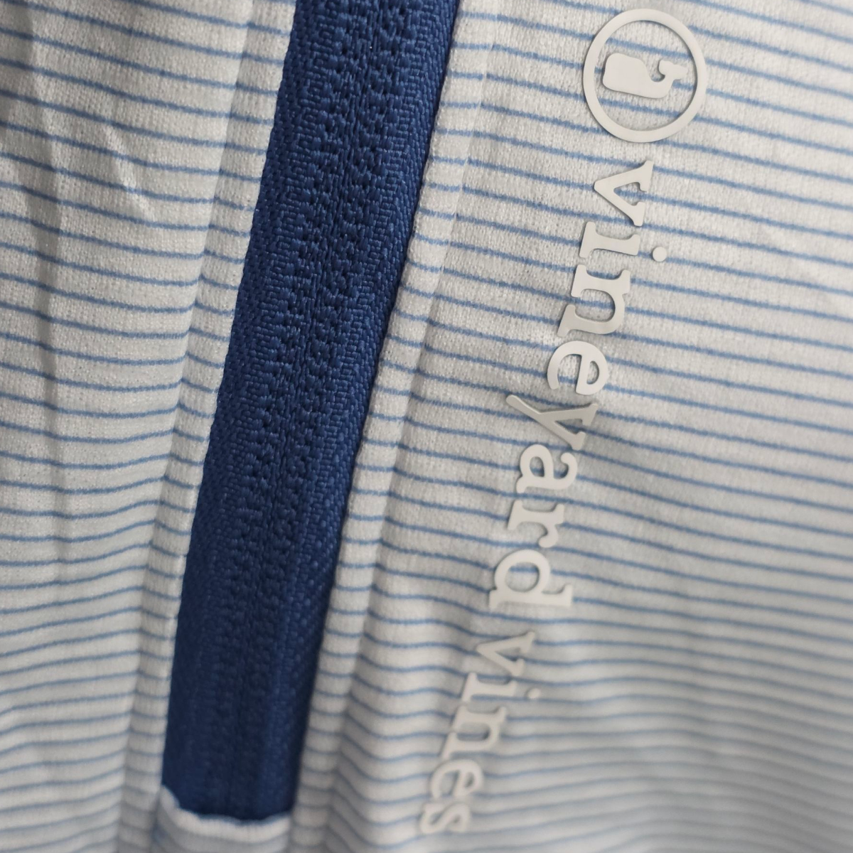 Sudadera Deportiva Vineyard Vines Grande L Blanca Con Lineas
