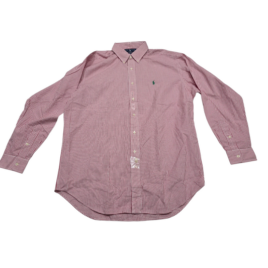 Camisa Ralph Lauren Blake Grande L Cuadro Rojo Y Blanco