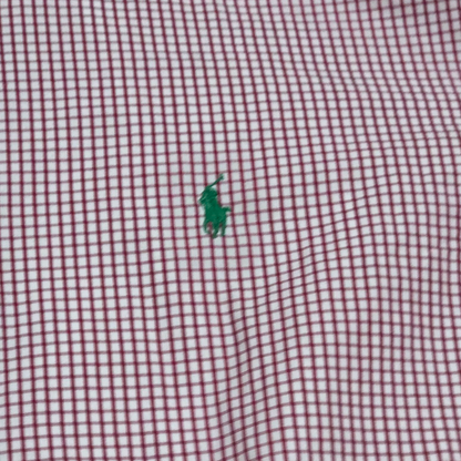 Camisa Ralph Lauren Blake Grande L Cuadro Rojo Y Blanco