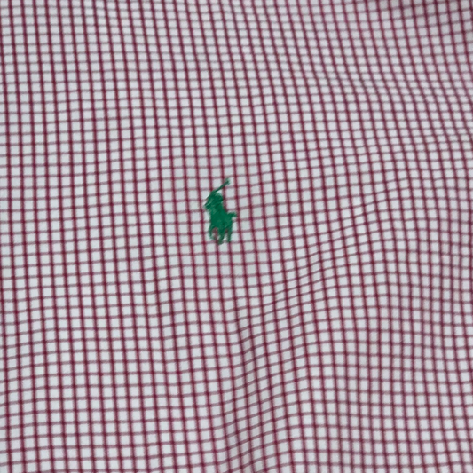 Camisa Ralph Lauren Blake Grande L Cuadro Rojo Y Blanco
