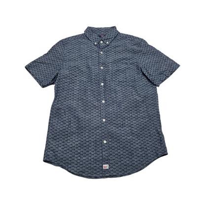 Camisa Manga Corta Vineyard Vines Mediana M Azul Peces
