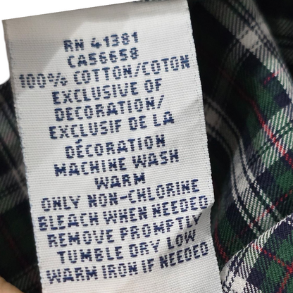 Camisa Ralph Lauren Mediana M Cuadro Verde Y Azul