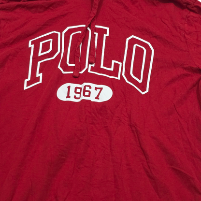 Playera Manga Larga Con Gorro Ralph Lauren Chico S Rojo