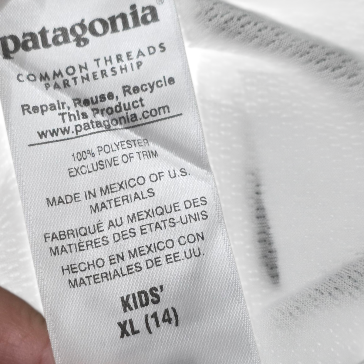 Playera Con Medio Cierre Patagonia Capilene Adolescente Xl