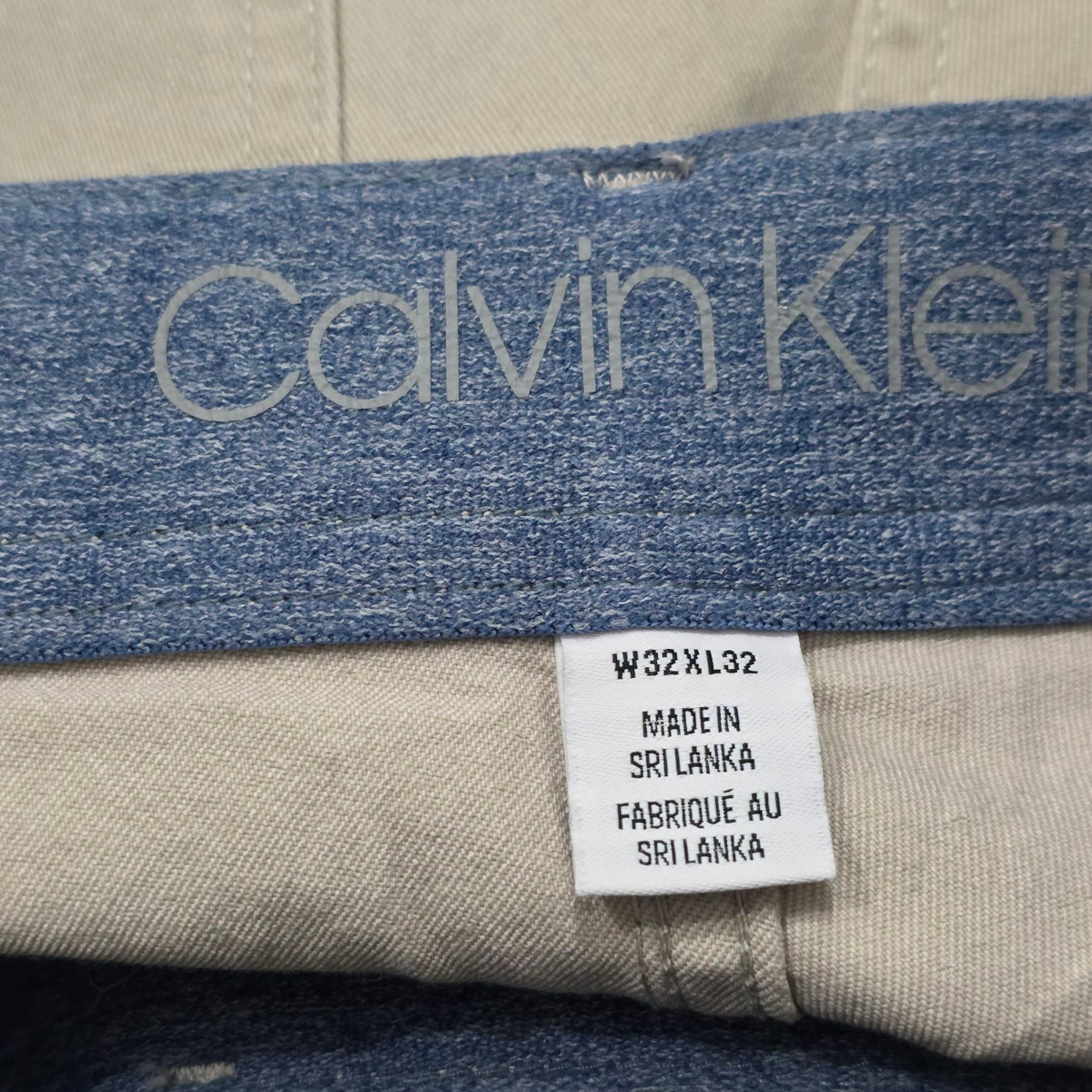 Pantalon Recto Calvin Klein 32x32 Cafe