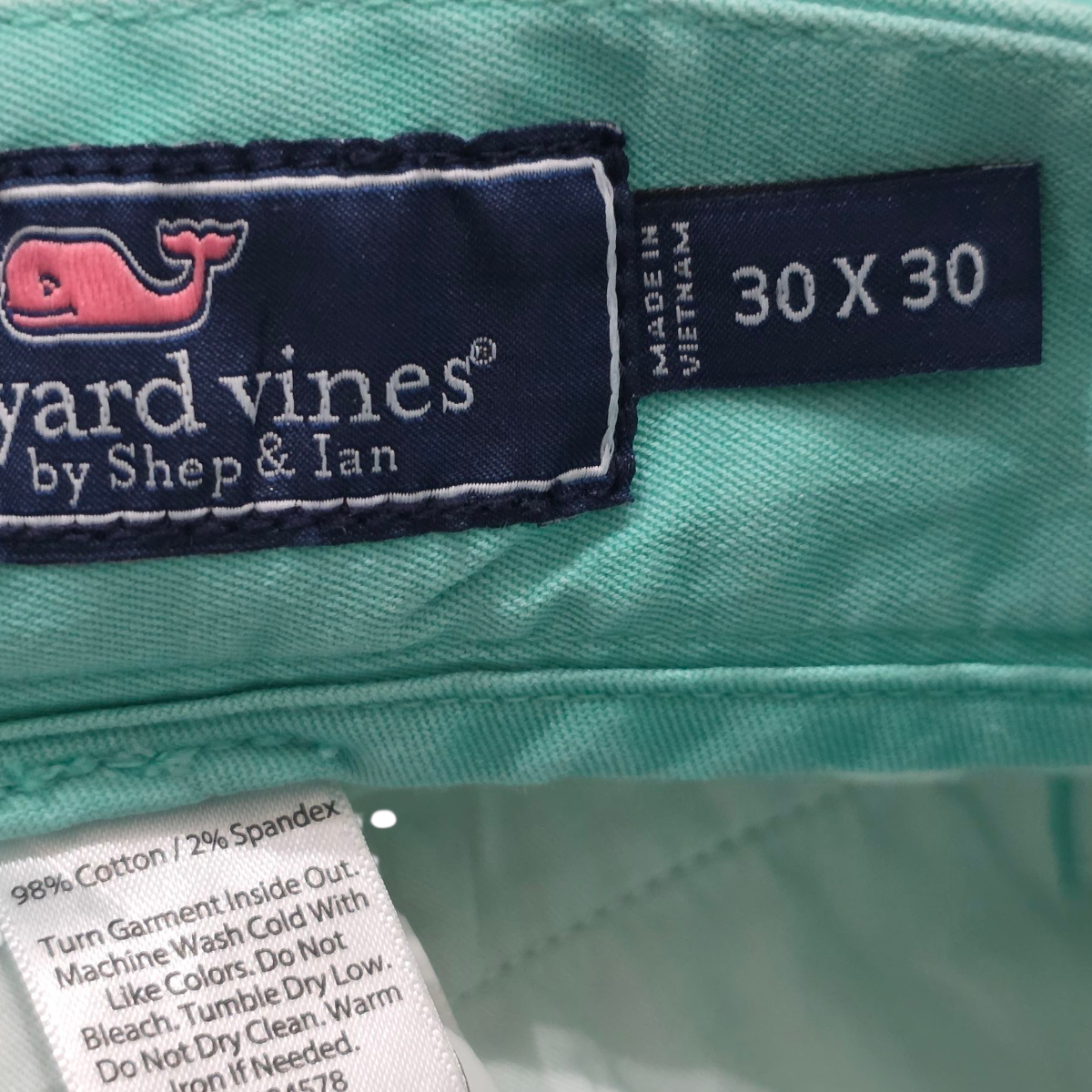 Pantalon Recto Vineyard Vines 30x30 Menta