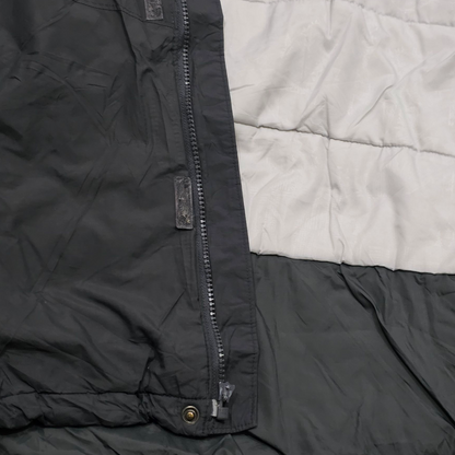 Chamarra Columbia 2xl Gris Con Gorro Resistente Agua