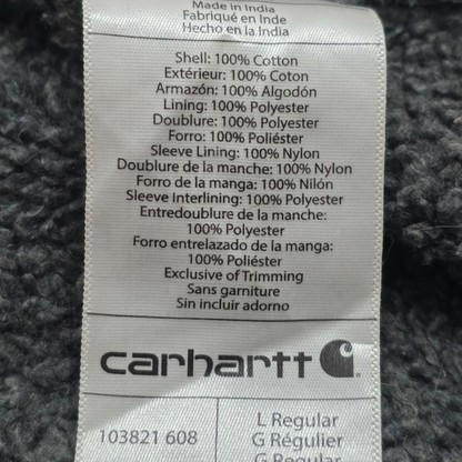 Camisa Gruesa Carhartt Grande L Cuadros Cafe Y Rojo