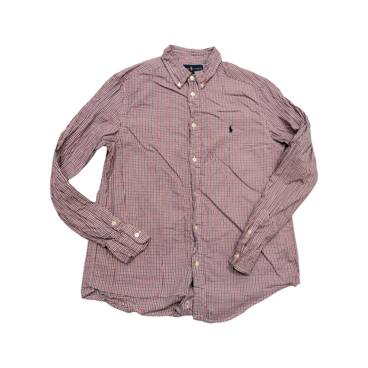 Camisa Ralph Lauren Adolescente 18-20 Cuadro Rojo