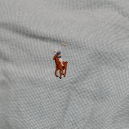 Camisa Ralph Lauren Mediana M Azul Menta Pony Colores