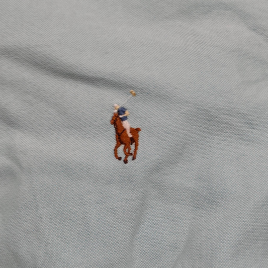 Camisa Ralph Lauren Mediana M Azul Menta Pony Colores