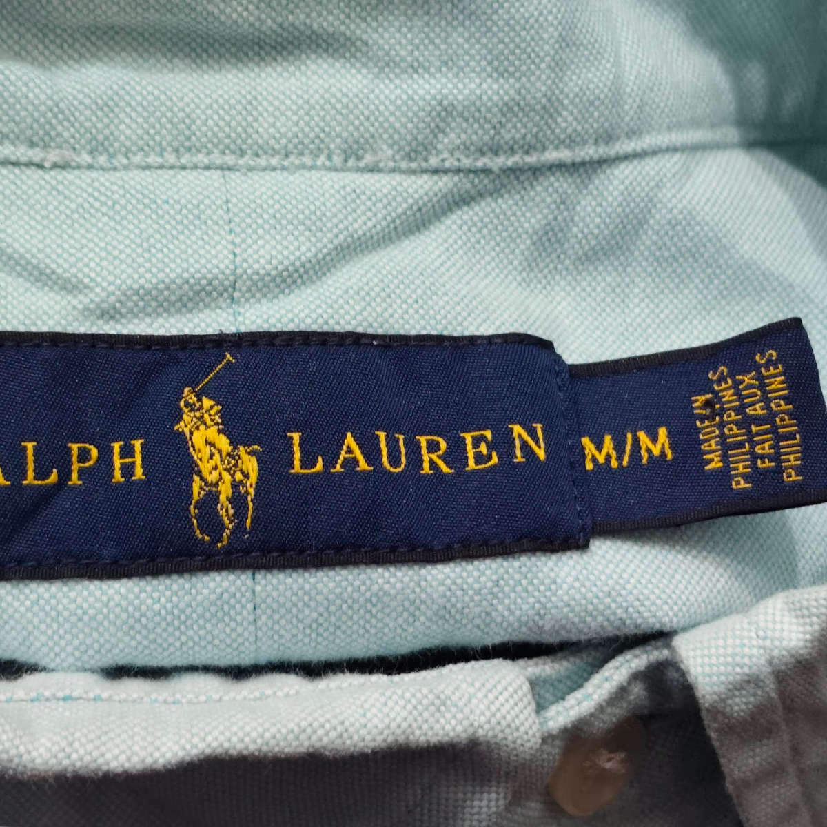 Camisa Ralph Lauren Mediana M Azul Menta Pony Colores
