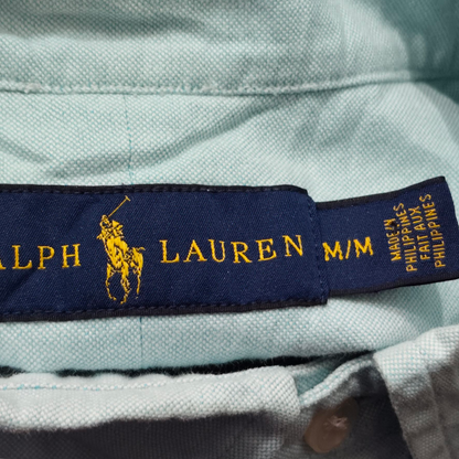 Camisa Ralph Lauren Mediana M Azul Menta Pony Colores
