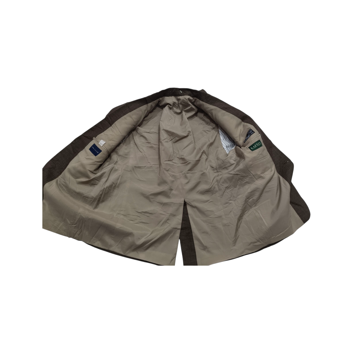 Saco Ralph Lauren 40s Cuadro Cafe