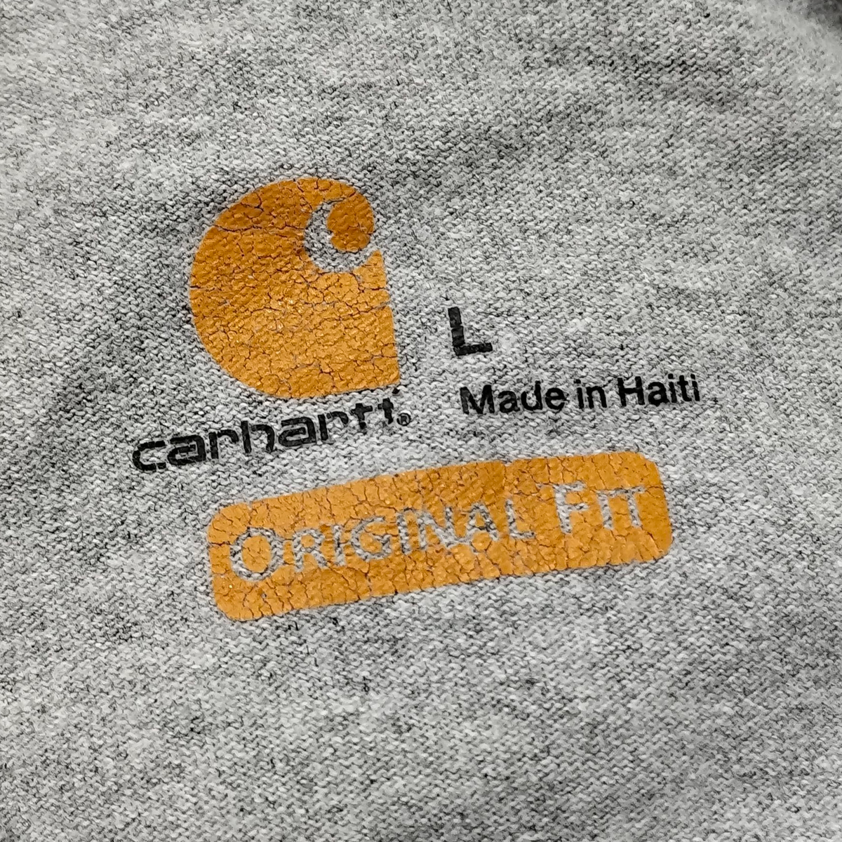 Playera Manga Larga Carhartt Grande L Original Fit Gris