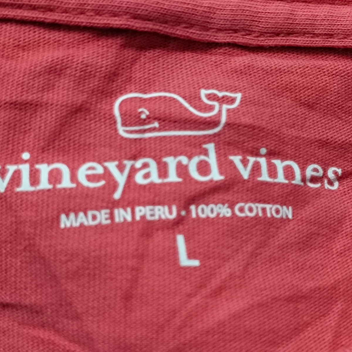 Playera Manga Larga Vineyard Vines Grande L Coral Navidad