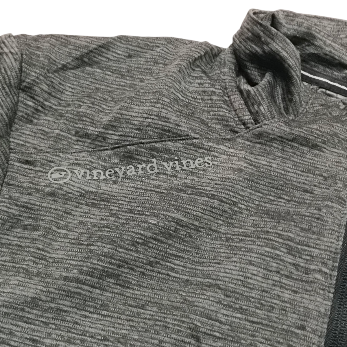 Playera Vineyard Vines Grande L Gris Medio Cierre