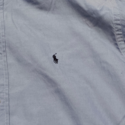 Camisa Ralph Lauren Xgrande 17 32-33 Yarmouth Azul Amplia