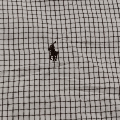 Camisa Ralph Lauren Xgrande Xl Classic Fit Cuadro Beige