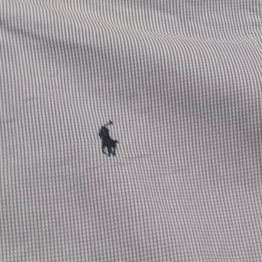 Camisa Ralph Lauren Xgrande Xl Custom Fit Cuadro Azul Claro