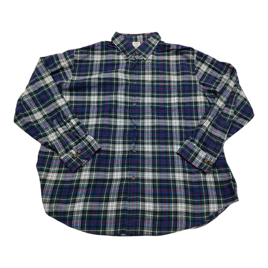 Camisa Brooks Brothers 2xl Cuadro Azul Y Verde