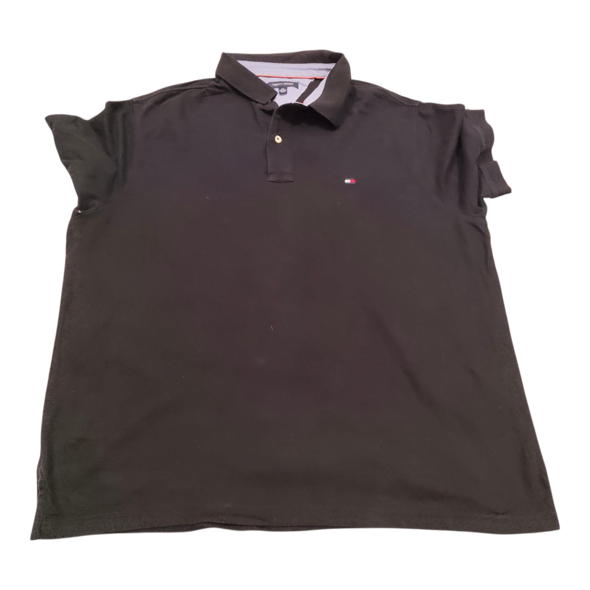 Playera Polo Tommy Hilfiger 2xlt Alto Negro