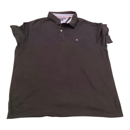 Playera Polo Tommy Hilfiger 2xlt Alto Negro