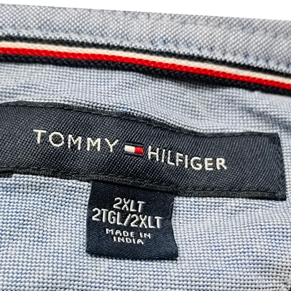 Playera Polo Tommy Hilfiger 2xlt Alto Negro