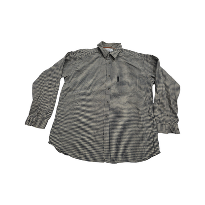Camisa Columbia Xgrande Xl Cuadro Cafe Y Negro