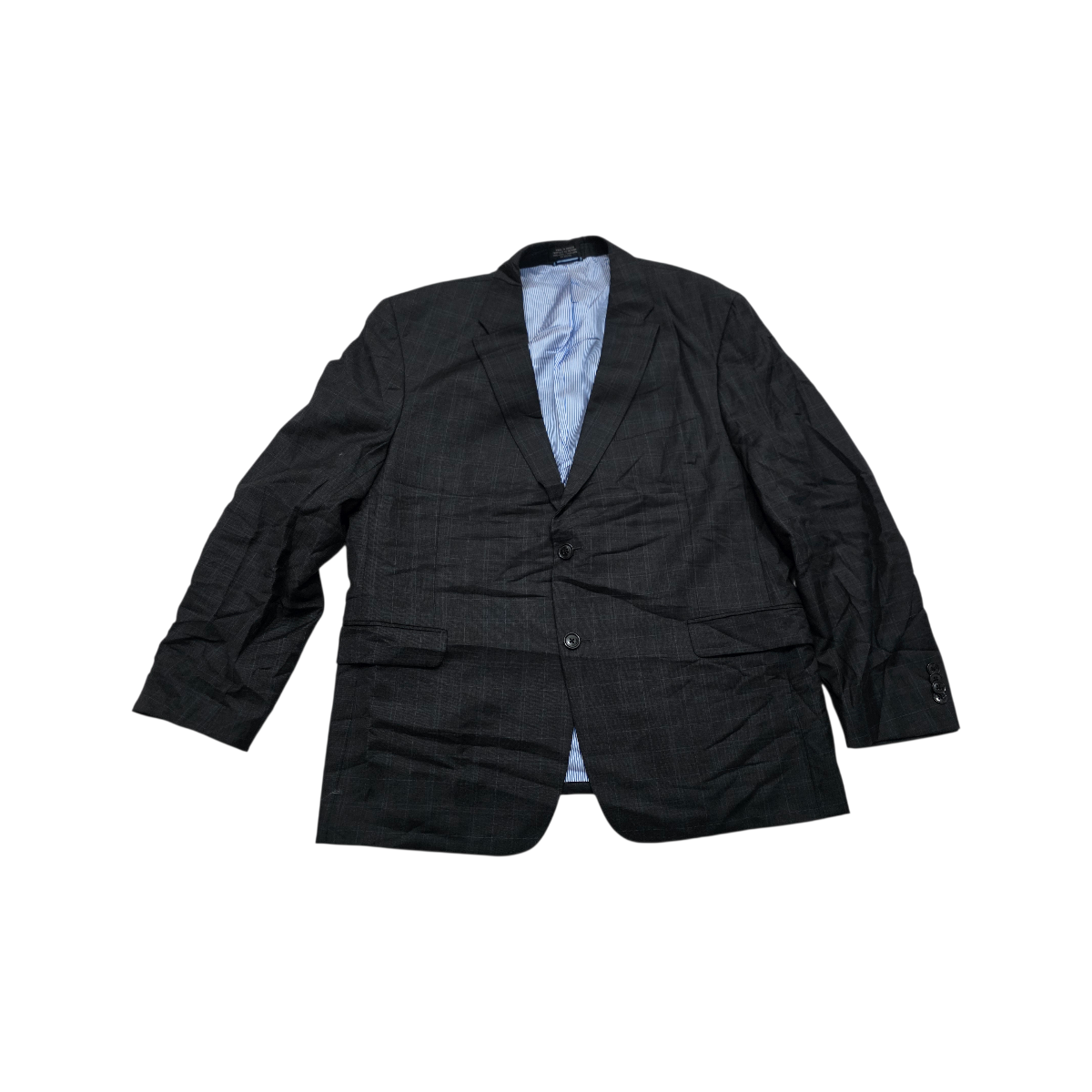 Saco Tommy Hilfiger 44s Gris Oscuro Cuadro Gris Geometeico 44s