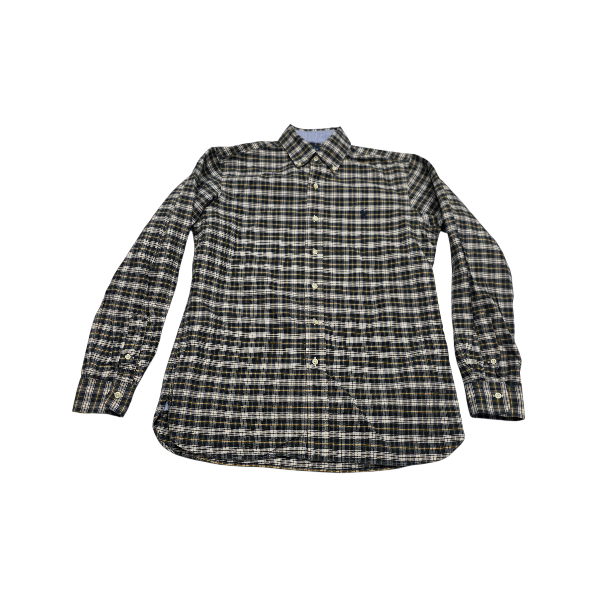 Camisa Ralph Lauren Mediana Custom Fit Cuadro Verde