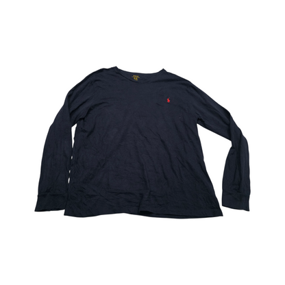 Playera Manga Larga Ralph Lauren Xgrande Xl Azul Pony Rojo