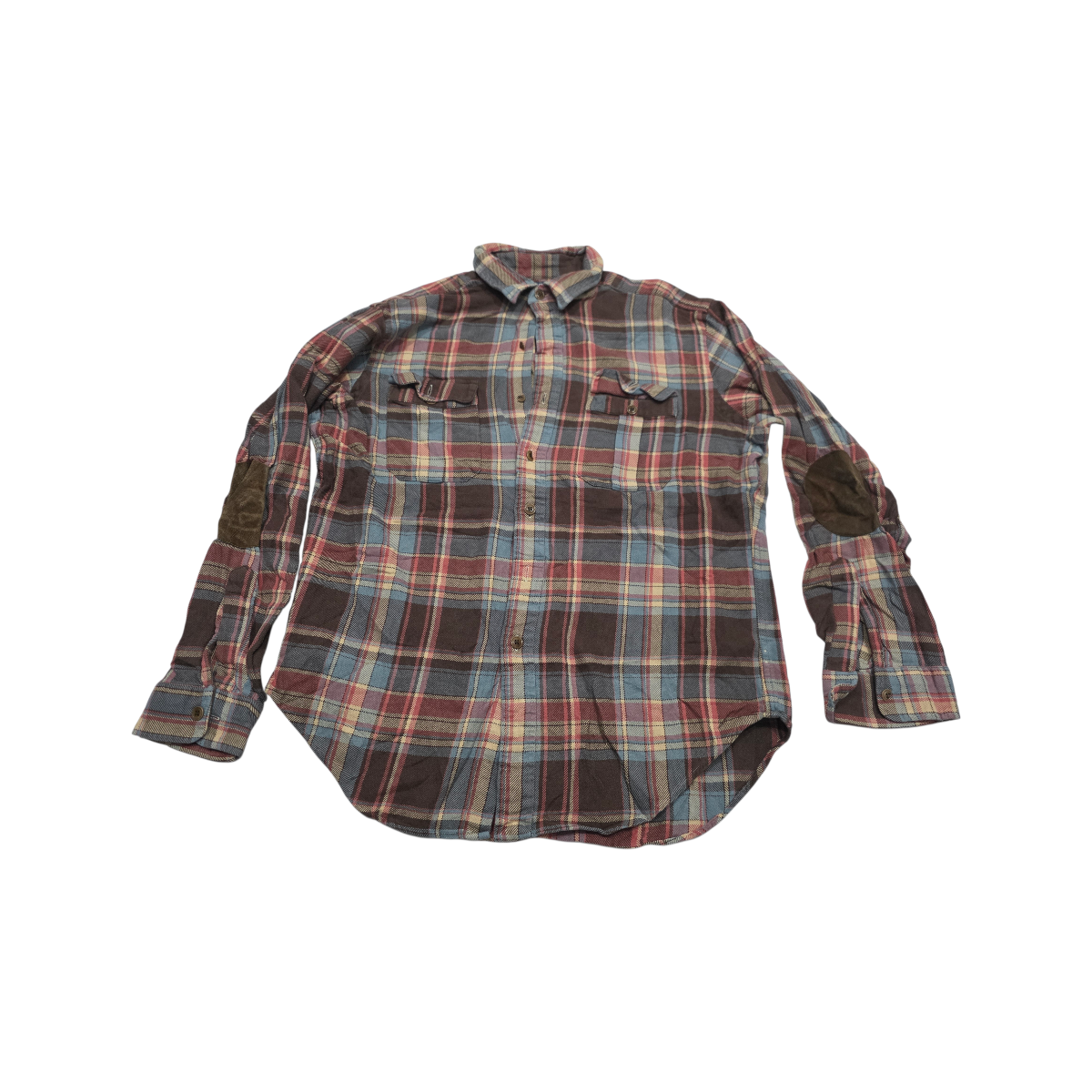 Camisa Ralph Lauren Grande L Cafe Cuadro Detalle En Botones