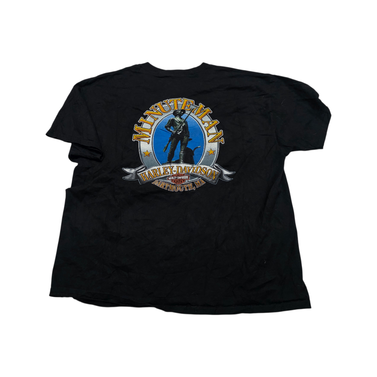 Playera Harley Davidson Minuteman Xgrande Xl Negro