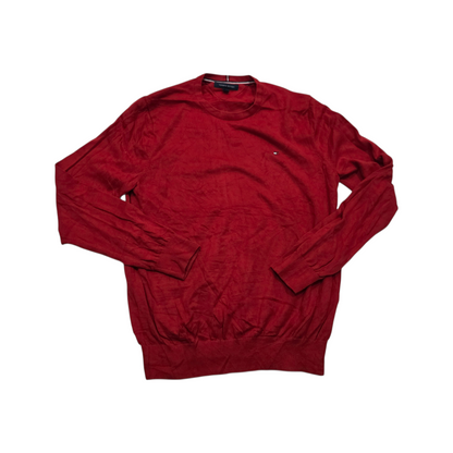 Sueter Tommy Hilfiger Grande L Rojo Cuello Redondo