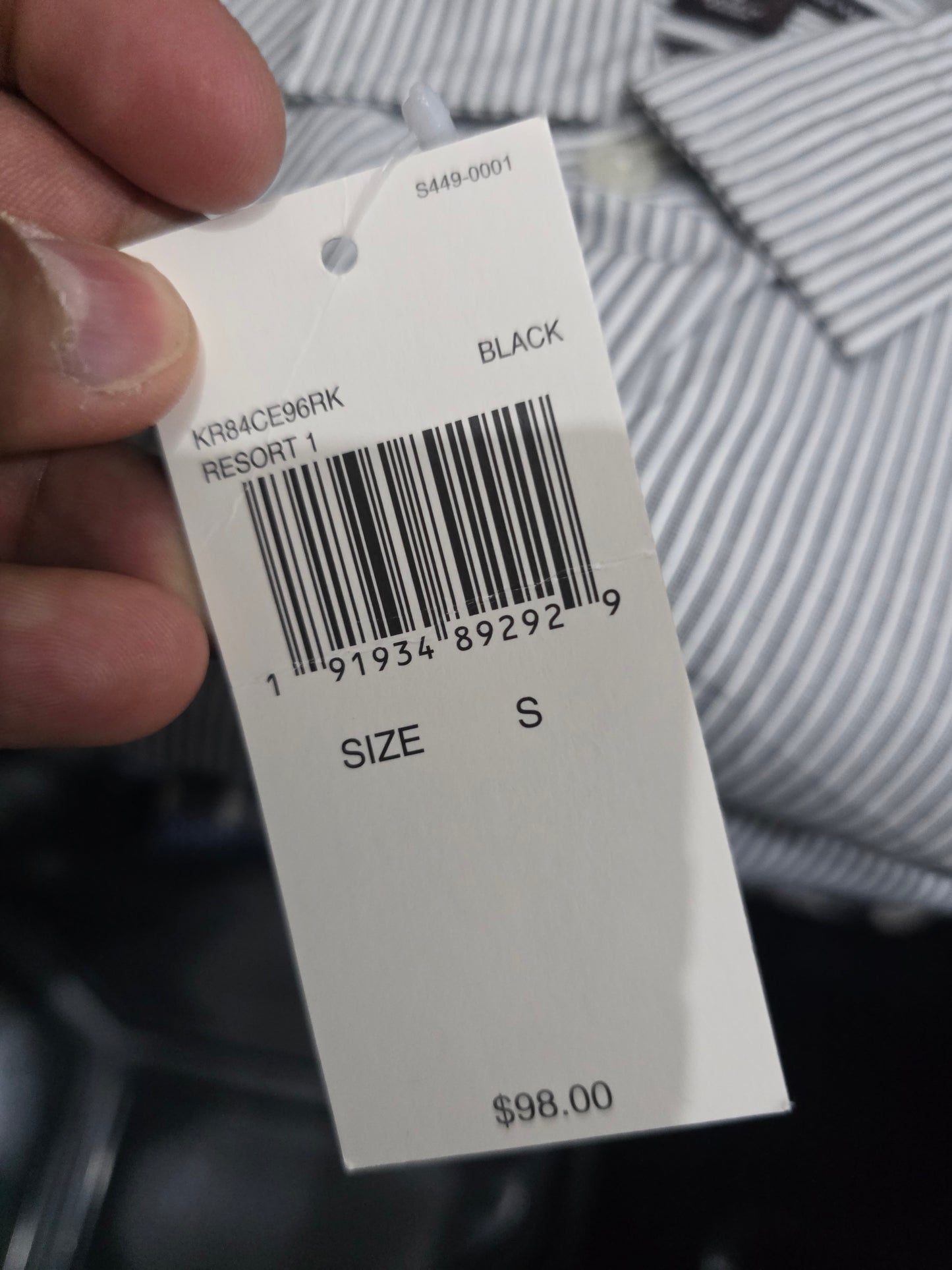 Camisa Michael Kors Chico S Classic Fit Lineas Gris
