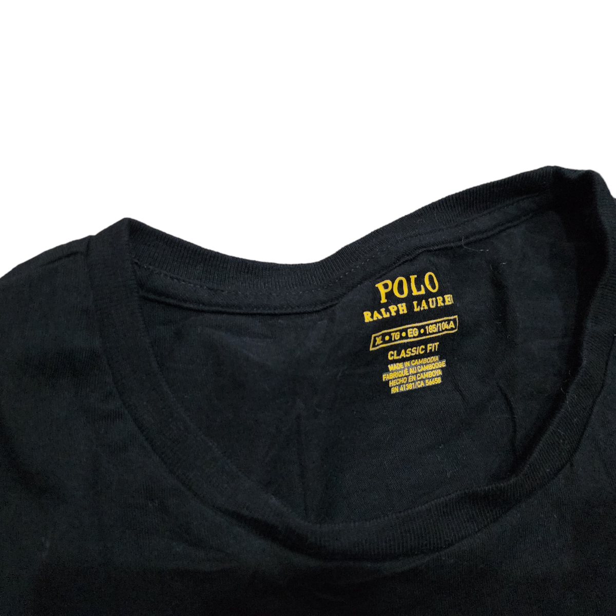 Playera Ralph Lauren Xgrande XL Classic Fit Negro