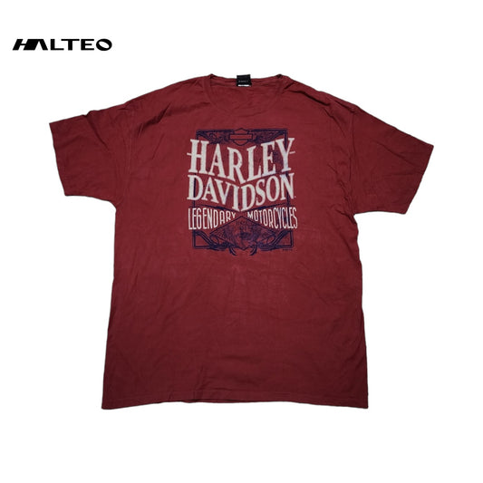 Playera Harley Davidson 2xl Thunder Road Rojo